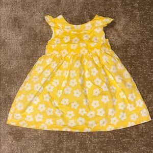 Gymboree (Size 12-18 Months) Yellow and White Floral Dress
